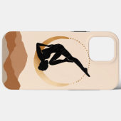 Yogastudio Pose Goldmond modern abstrakten Zen Case-Mate iPhone Hülle (Rückseite (Horizontal))