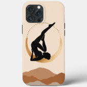 Yogastudio Pose Goldmond modern abstrakten Zen Case-Mate iPhone Hülle (Rückseite)