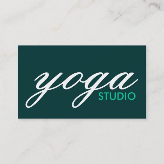 Yogastudio Visitenkarte (Vorderseite)