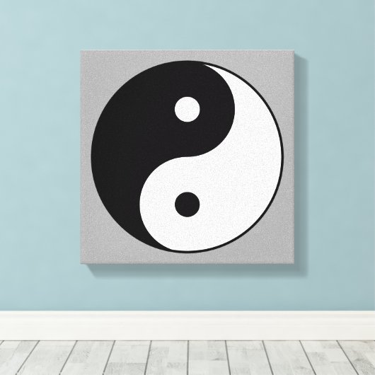 Yogasymbol Leinwanddruck (Insitu (Holzboden))