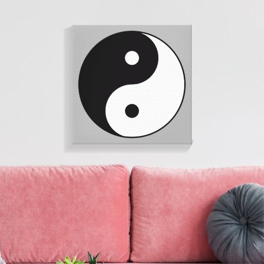 Yogasymbol Leinwanddruck (Insitu (Wohnzimmer))