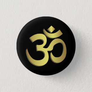Yogasymbol OM (Om) Namaste Button