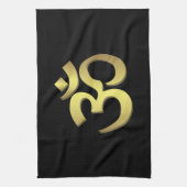 Yogasymbol OM (Om) Namaste Küchentuch (Vertikal)