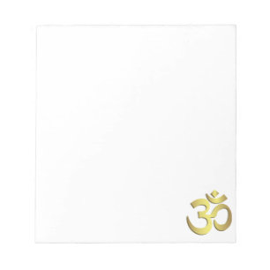 Yogasymbol OM (Om) Namaste Notizblock