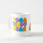 Yogateddy-Bärn-abwärts HundeTasse Kaffeetasse (Vorderseite Links)