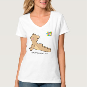 Yogateddy-Bärn-aufwärts Hund/verfolgen abwärts T-Shirt