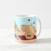 Yogateddy-Bärn-Kamel-Pose-Tasse Kaffeetasse (VorderseiteRechts)