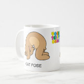 Yogateddy-Bärn-Katze/Kuh-Tasse Kaffeetasse (Vorderseite Links)