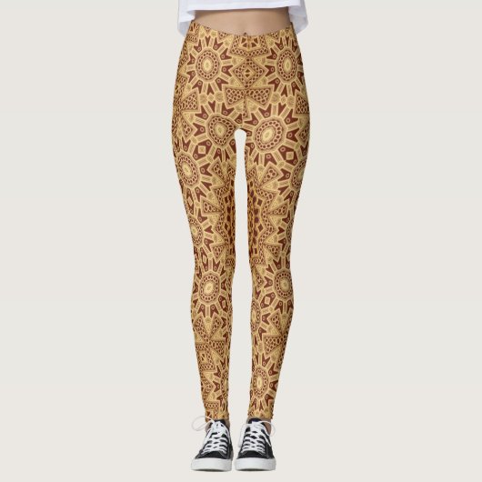 Yogaübungen Henna & Lace Leggings (Vorderseite)