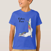 Yogaunicorn-Kobra-Pose T-Shirt (Vorderseite)