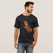 Yogi Bär fischt T-Shirt (Vorne ganz)