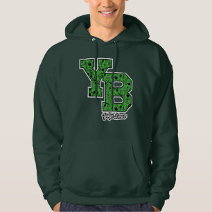 Yogi Bär gemusterte Universitätsbuchstaben Hoodie