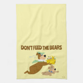 Yogi-Bär und Boo-Boo-Panik Geschirrtuch (Vertikal)