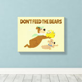 Yogi-Bär und Boo-Boo-Panik Leinwanddruck (Insitu (Holzboden))