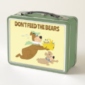 Yogi-Bär und Boo-Boo-Panik Metall Brotdose (Rückseite)