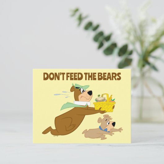 Yogi-Bär und Boo-Boo-Panik Postkarte (Stehend Vorderseite)
