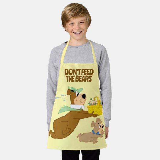 Yogi-Bär und Boo-Boo-Panik Schürze (Getragen)