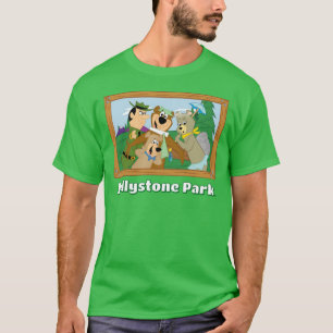 Yogi Bär und Freunde gerahmtes Wald-Bild T-Shirt