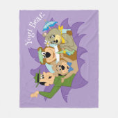 Yogi Bär und Freunde Überraschung Fleecedecke (Vorderseite)