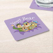 Yogi Bär und Freunde Überraschung Rechteckiger Pappuntersetzer (angewinkelt)