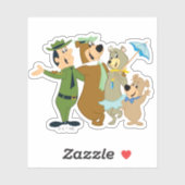 Yogi Bär und Freunde Warm Willkommen Aufkleber (Blatt)