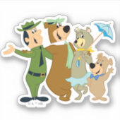 Yogi Bär und Freunde Warm Willkommen Aufkleber (Vorderseite)