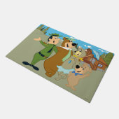 Yogi Bär und Freunde Warm Willkommen Fußmatte (Schrägansicht)