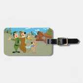 Yogi Bär und Freunde Warm Willkommen Gepäckanhänger (Vorderseite horizontal)