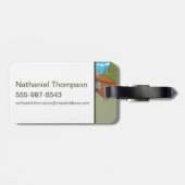 Yogi Bär und Freunde Warm Willkommen Gepäckanhänger (Rückseite horizontal)