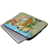 Yogi Bär und Freunde Warm Willkommen Laptopschutzhülle (Vorne Knopf)