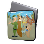 Yogi Bär und Freunde Warm Willkommen Laptopschutzhülle (Vorderseite Links)
