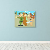 Yogi Bär und Freunde Warm Willkommen Leinwanddruck (Insitu (Holzboden))