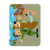 Yogi Bär und Freunde Warm Willkommen Magnet (Vertikal)