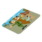 Yogi Bär und Freunde Warm Willkommen Magnet (Linke Seite)