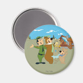 Yogi Bär und Freunde Warm Willkommen Magnet (Vorderseite/Rückseite)