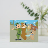 Yogi Bär und Freunde Warm Willkommen Postkarte (Stehend Vorderseite)