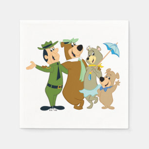 Yogi Bär und Freunde Warm Willkommen Serviette