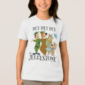 Yogi Bär und Freunde Warm Willkommen Tri-Blend Shirt (Vorderseite)