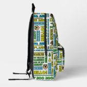 Yogi Bären's Picnic Quotes & Fun Phrases Muster Bedruckter Rucksack (Links)