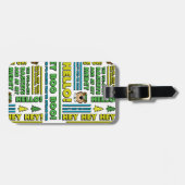 Yogi Bären's Picnic Quotes & Fun Phrases Muster Gepäckanhänger (Vorderseite horizontal)