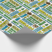 Yogi Bären's Picnic Quotes & Fun Phrases Muster Geschenkpapier (Ecke)