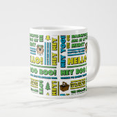 Yogi Bären's Picnic Quotes & Fun Phrases Muster Jumbo-Tasse (Vorderseite Rechts)