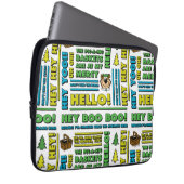 Yogi Bären's Picnic Quotes & Fun Phrases Muster Laptopschutzhülle (Vorne Rechts)