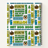 Yogi Bären's Picnic Quotes & Fun Phrases Muster Notizblock (Rückseite)