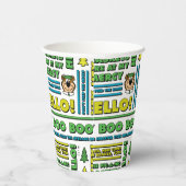 Yogi Bären's Picnic Quotes & Fun Phrases Muster Pappbecher (Rechts)