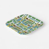 Yogi Bären's Picnic Quotes & Fun Phrases Muster Pappteller (Gewinkelt)