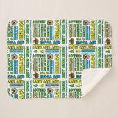 Yogi Bären's Picnic Quotes & Fun Phrases Muster Sherpadecke (Vorderseite (Horizontal))