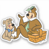 Yogi Bear and Boo Boo Picnic Snack Aufkleber (Vorderseite)
