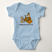 Yogi Bear and Boo Boo Picnic Snack Baby Strampler (Vorderseite)