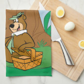 Yogi Bear and Boo Boo Picnic Snack Geschirrtuch (Viertel Falte)